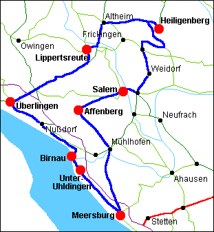 Karte Radwege